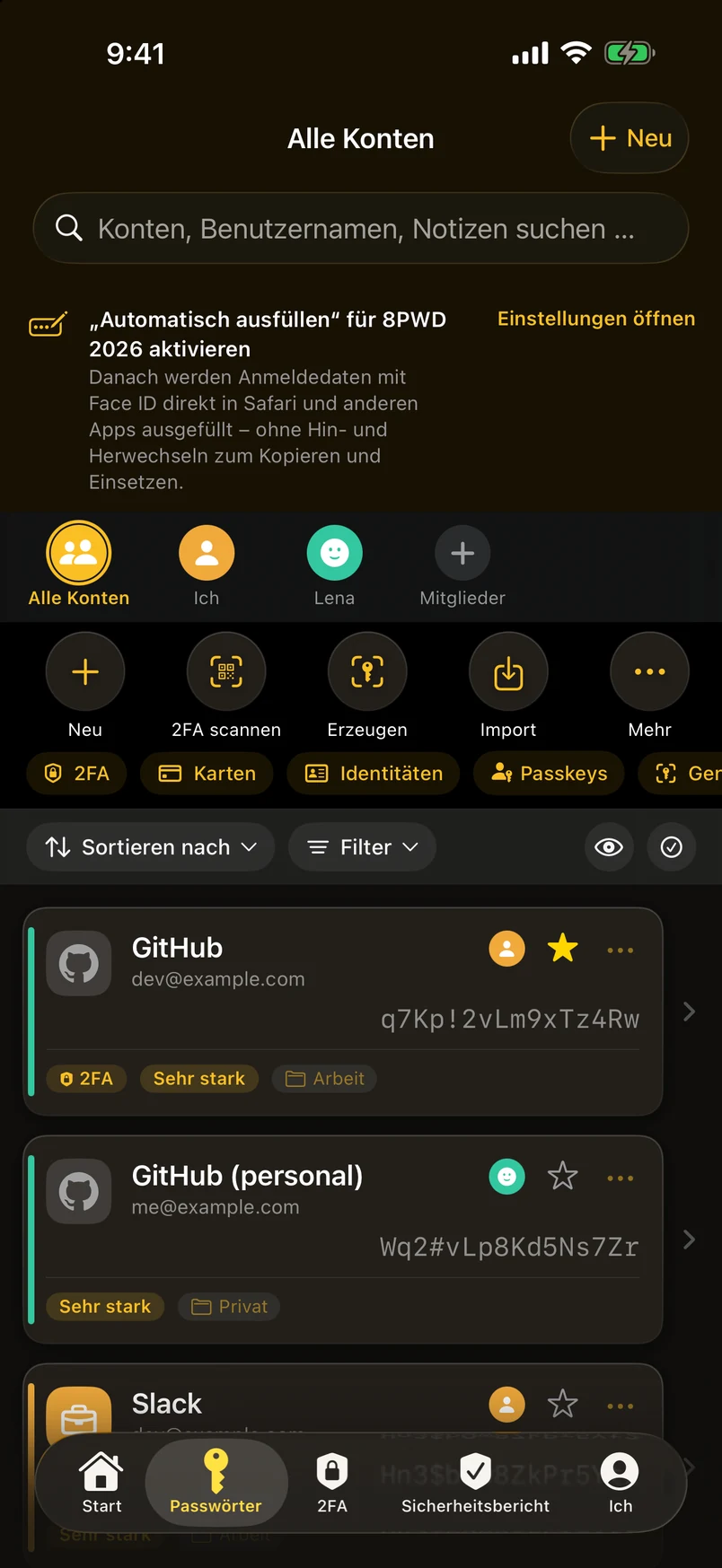 Einrichten