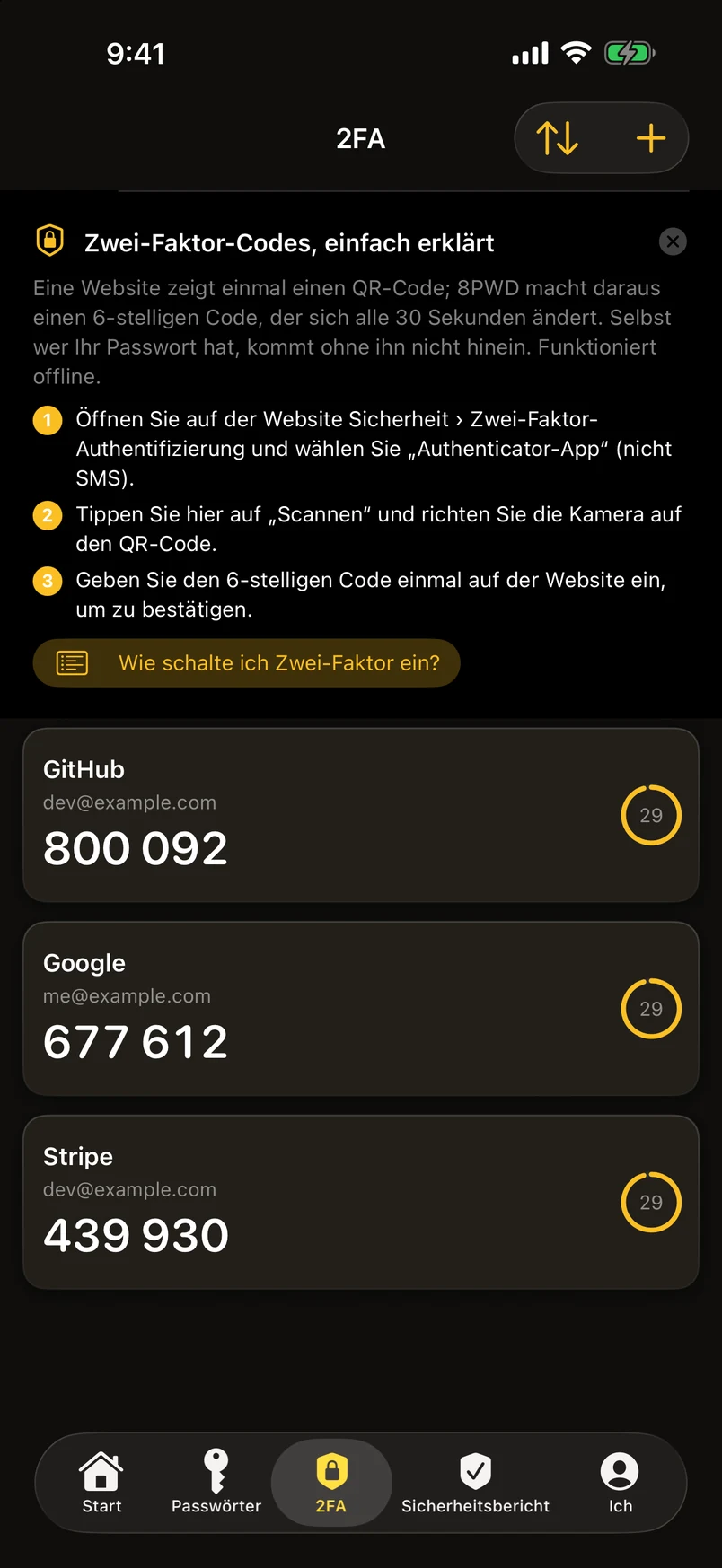 Zwei-Faktor-Codes