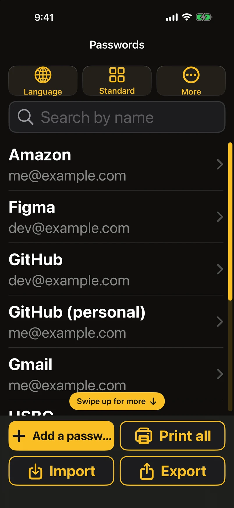 Easy Mode: big text, big buttons, a scroll bar you can see