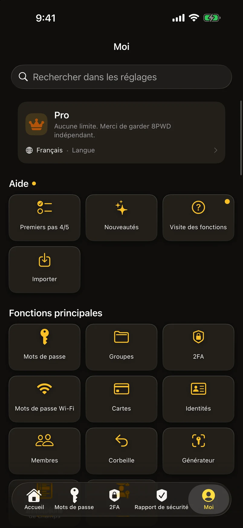 Réglages à connaître