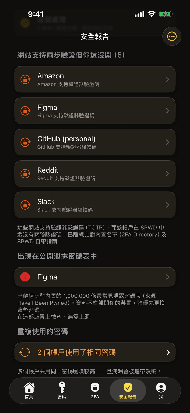 外洩密碼，對照一百萬條檢查 —— 離線