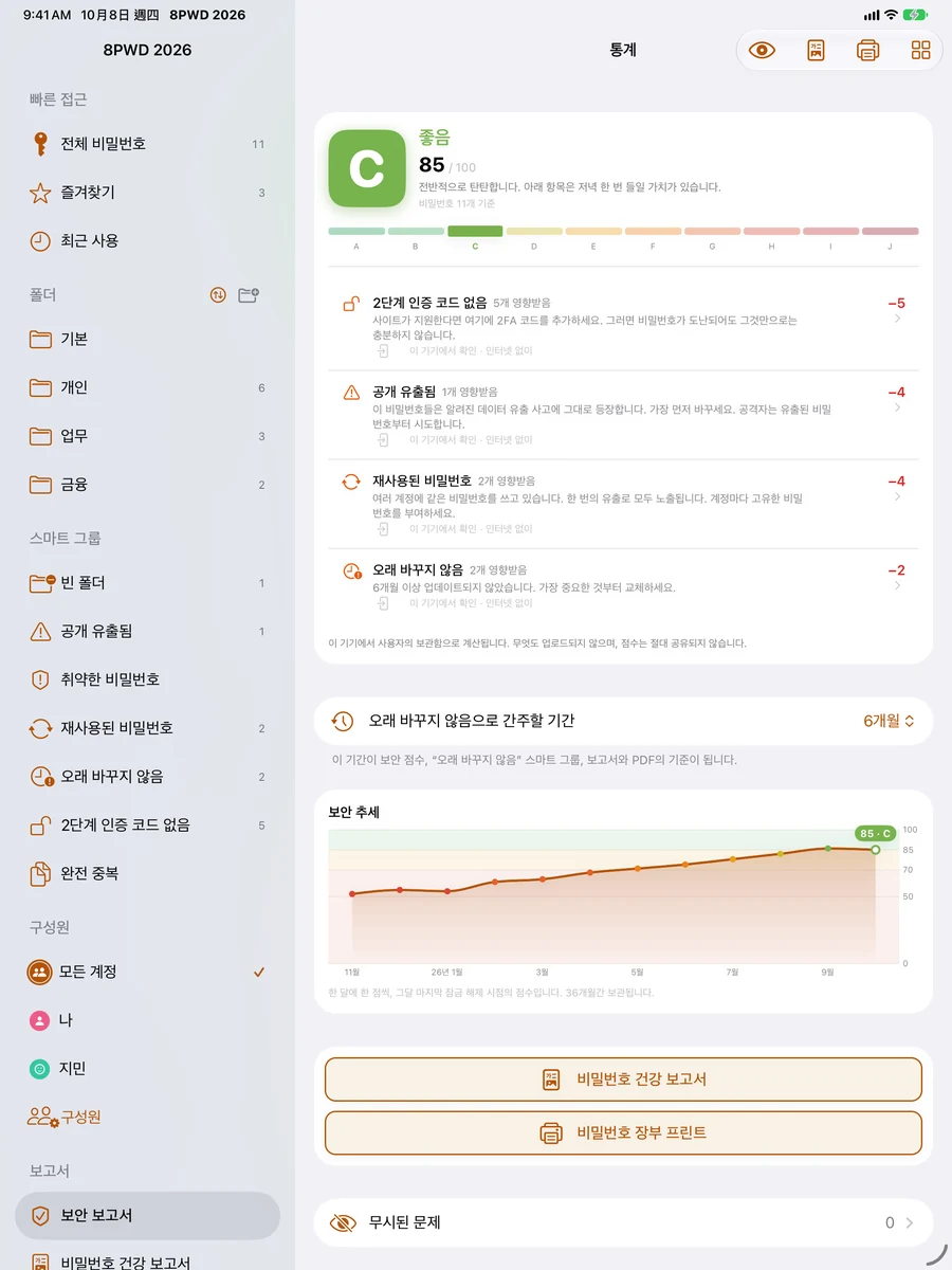 iPad: 보안 보고서