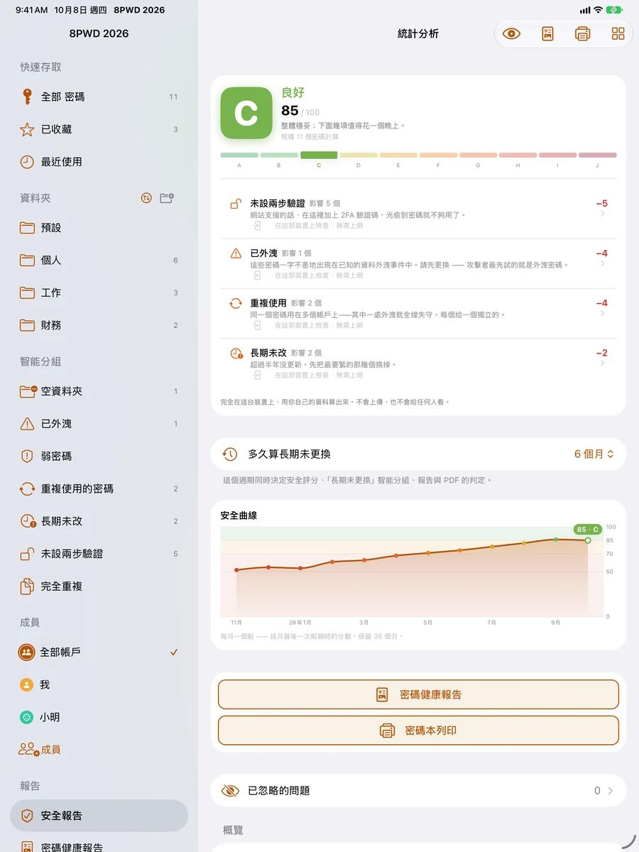 iPad：安全報告