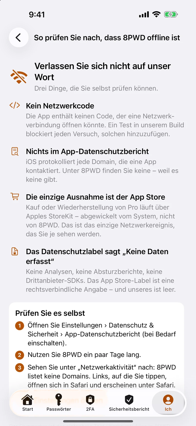 So prüfen Sie nach, dass 8PWD offline ist