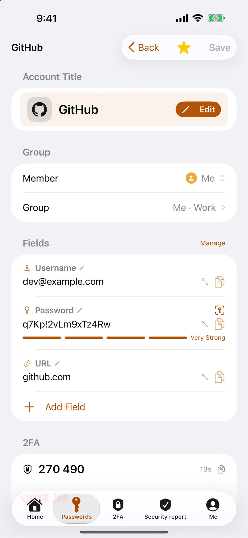 Detail: member, group, every field title editable