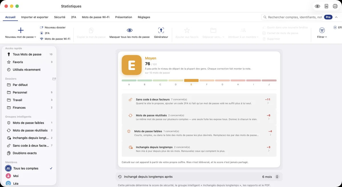 Mac : le rapport de sécurité